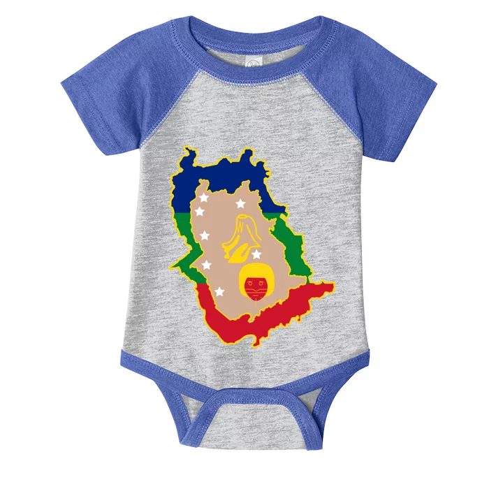 Flag Map Of Amazonas Venezuela Gift Infant Baby Jersey Bodysuit