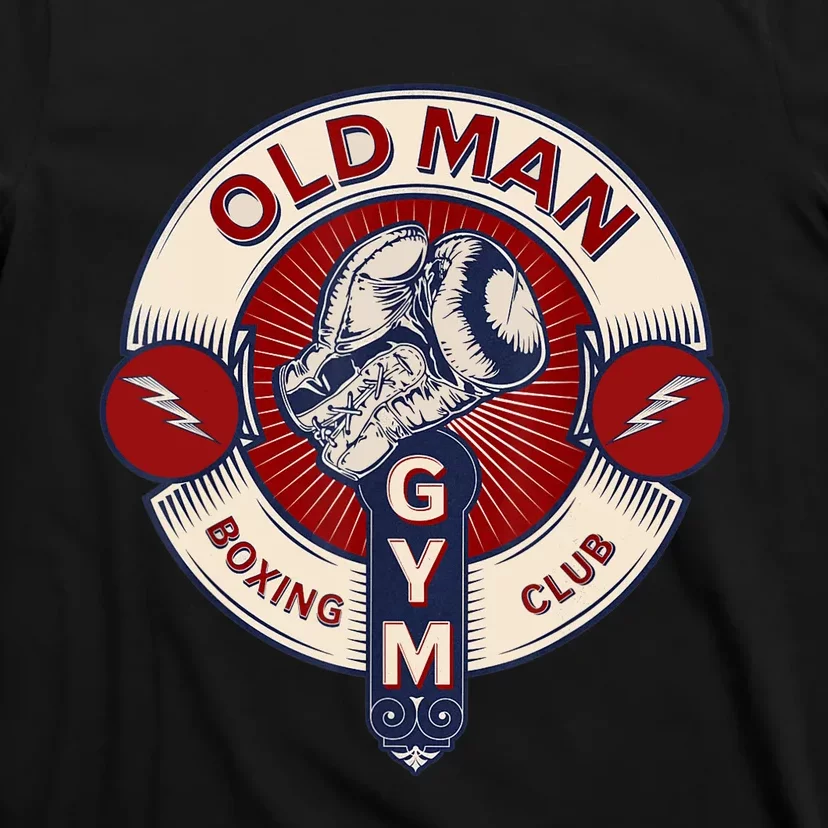 Funny MMA Old Man Boxing Club Combat Sports T-Shirt