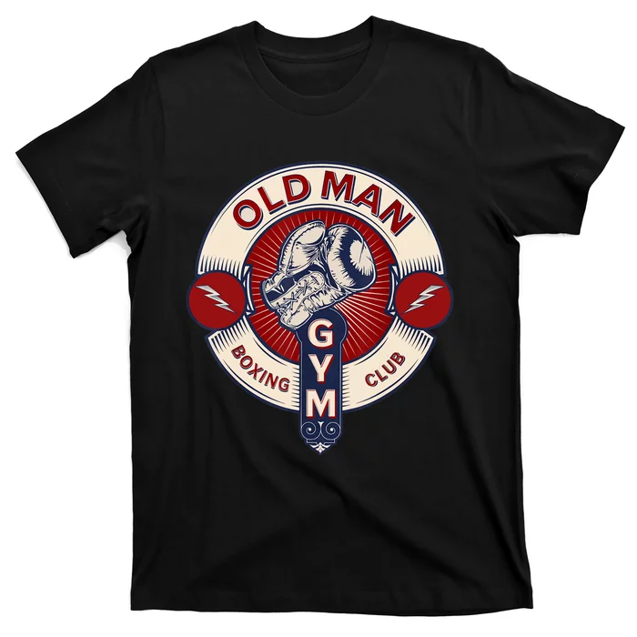 Funny MMA Old Man Boxing Club Combat Sports T-Shirt