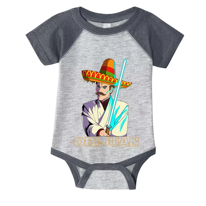 Funny Mexican Obi Juan Movie Parody Nerd Cinco De Mayo Gift Infant Baby Jersey Bodysuit