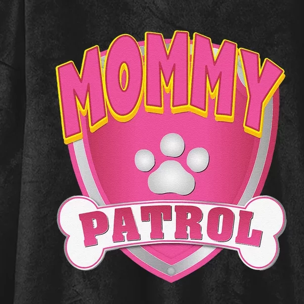 Funny Mommy Of The Birthday Girl Dog Paw Mom Matching Gift Hooded Wearable Blanket