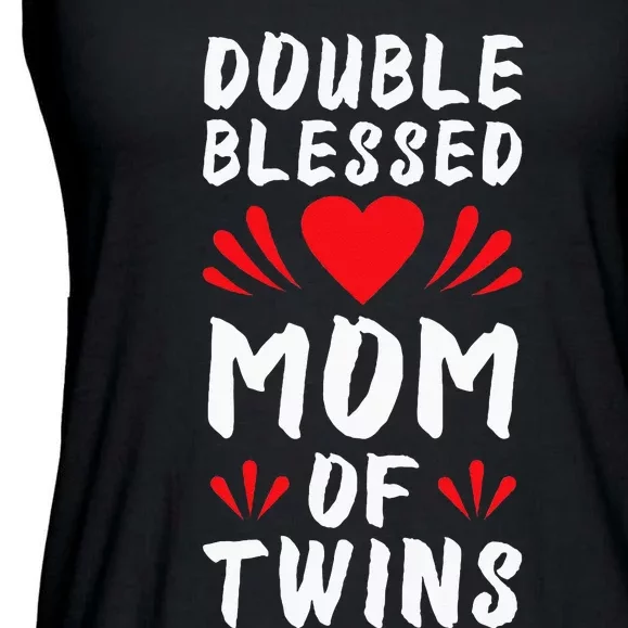 Funny Mom Of Twins Mother Of Twins Ladies Essential Flowy Tank