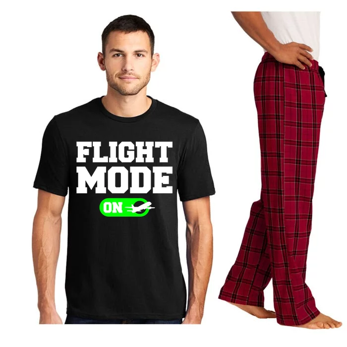 Flight Mode On Aviation Aviator Pilot Gift Pajama Set