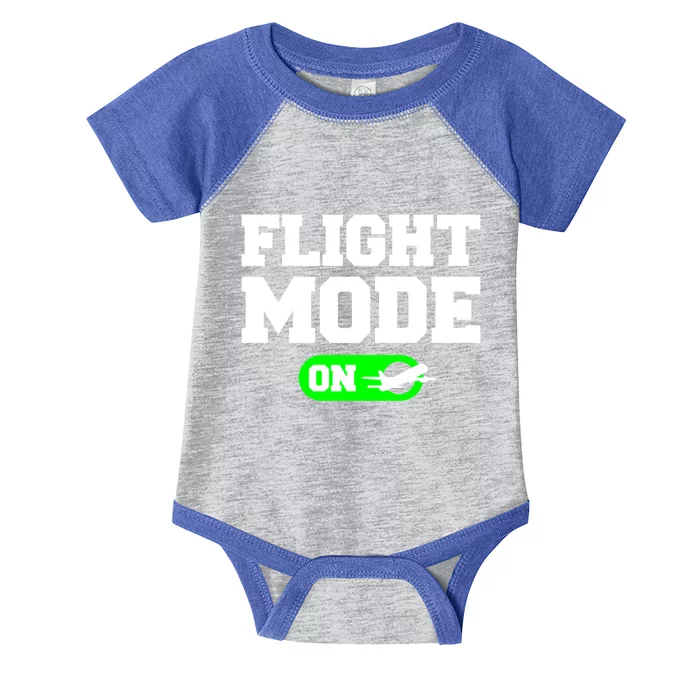 Flight Mode On Aviation Aviator Pilot Gift Infant Baby Jersey Bodysuit