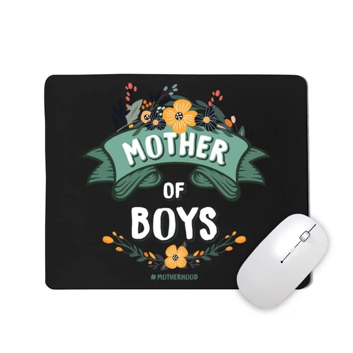 Floral Mother Of Boys Baby Shower Mousepad