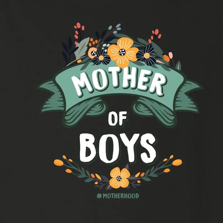 Floral Mother Of Boys Baby Shower Toddler Long Sleeve Shirt