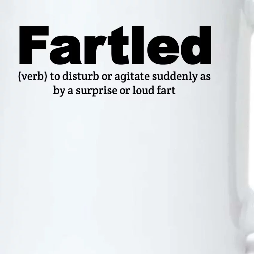 Fartled Meaning Offensive Funny Adult Humor Black Color Changing Mug