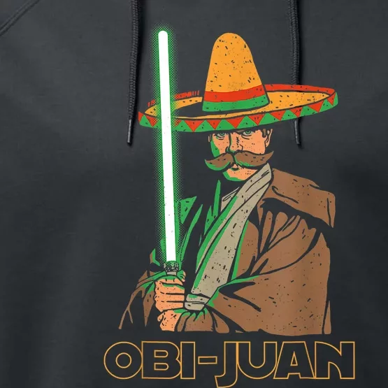 Funny Mexican Obi Juan Movie Parody Nerd Cinco De Mayo Gift Performance Fleece Hoodie