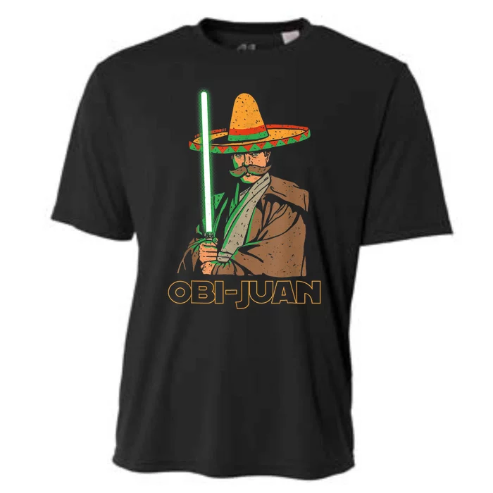 Funny Mexican Obi Juan Movie Parody Nerd Cinco De Mayo Gift Cooling Performance Crew T-Shirt