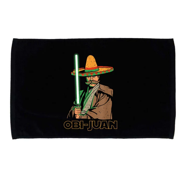 Funny Mexican Obi Juan Movie Parody Nerd Cinco De Mayo Gift Microfiber Hand Towel