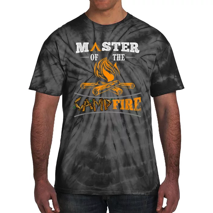 Funny Master Of The Campfire Men Women Campers Tie-Dye T-Shirt