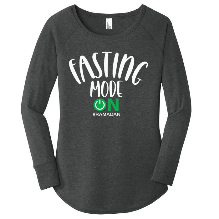 Fasting Mode On Ramadan Islamic fasting Women's Perfect Tri Tunic Long Sleeve Shirt