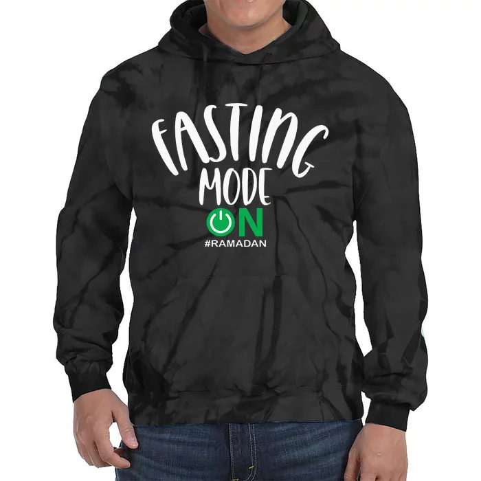 Fasting Mode On Ramadan Islamic fasting Tie Dye Hoodie