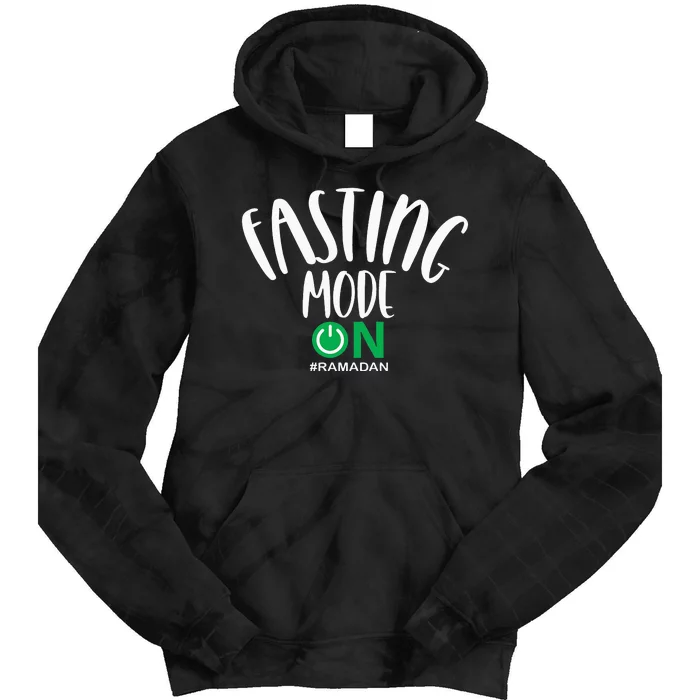 Fasting Mode On Ramadan Islamic fasting Tie Dye Hoodie