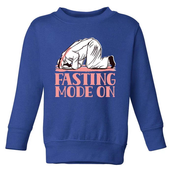 Fasting Mode On Mubarak Eid Ramadan Kareem Muslim Gift Toddler Sweatshirt