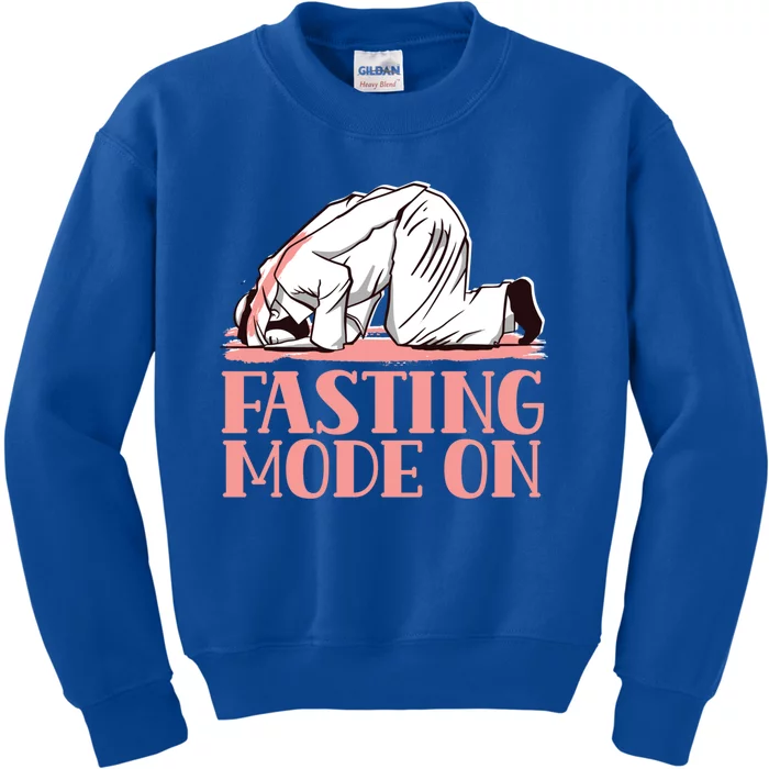 Fasting Mode On Mubarak Eid Ramadan Kareem Muslim Gift Kids Sweatshirt