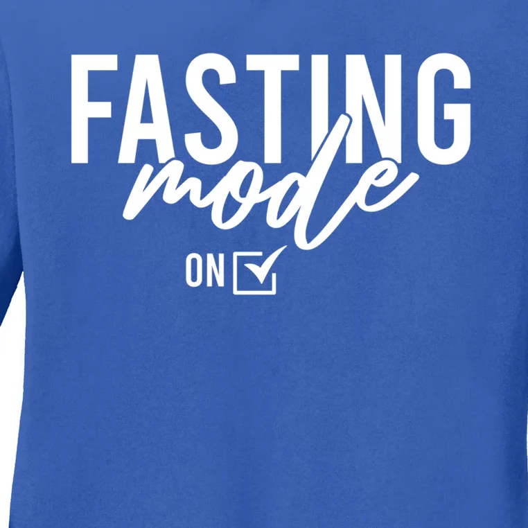 Fasting Mode On Ramadan Muslim Islamic Gift Ladies Long Sleeve Shirt