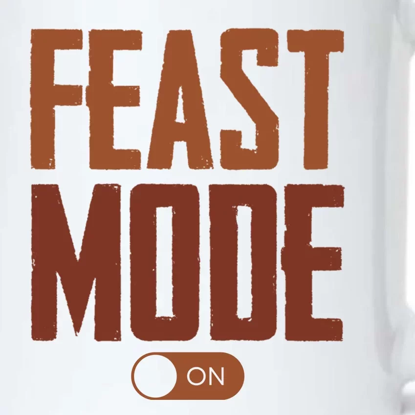 Feast Mode On Funny Thanksgiving Holiday Black Color Changing Mug