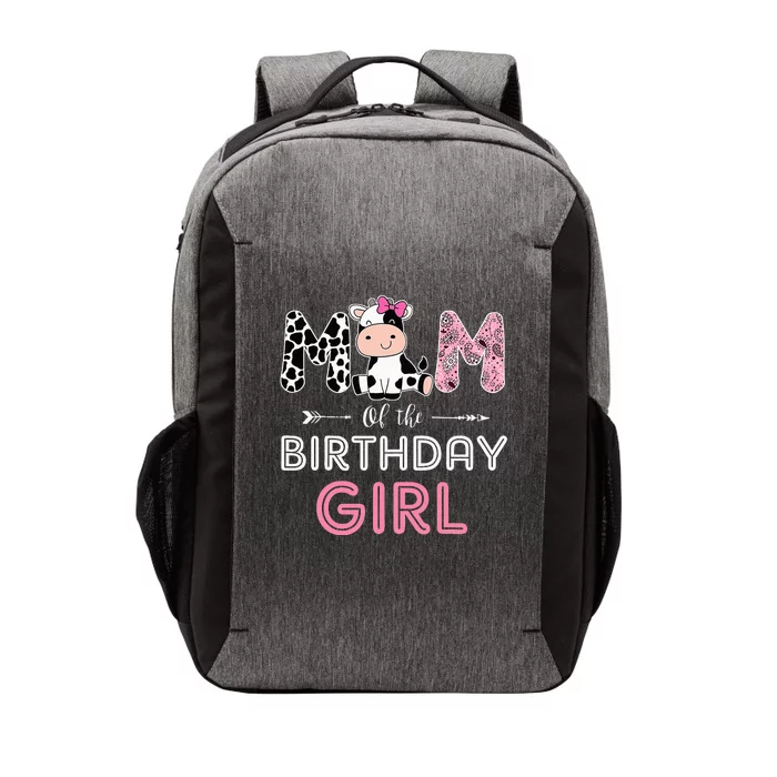 funny Mom of The Birthday Farm Cow animal Vector Backpack