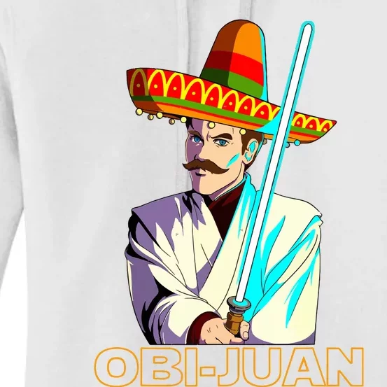 Funny Mexican Obi Juan Movie Parody Nerd Cinco De Mayo Gift Women's Pullover Hoodie