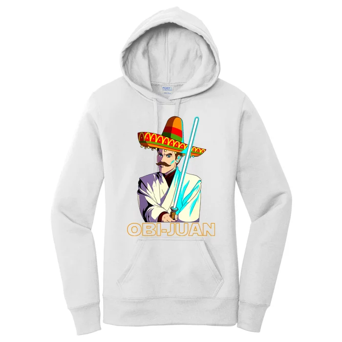 Funny Mexican Obi Juan Movie Parody Nerd Cinco De Mayo Gift Women's Pullover Hoodie