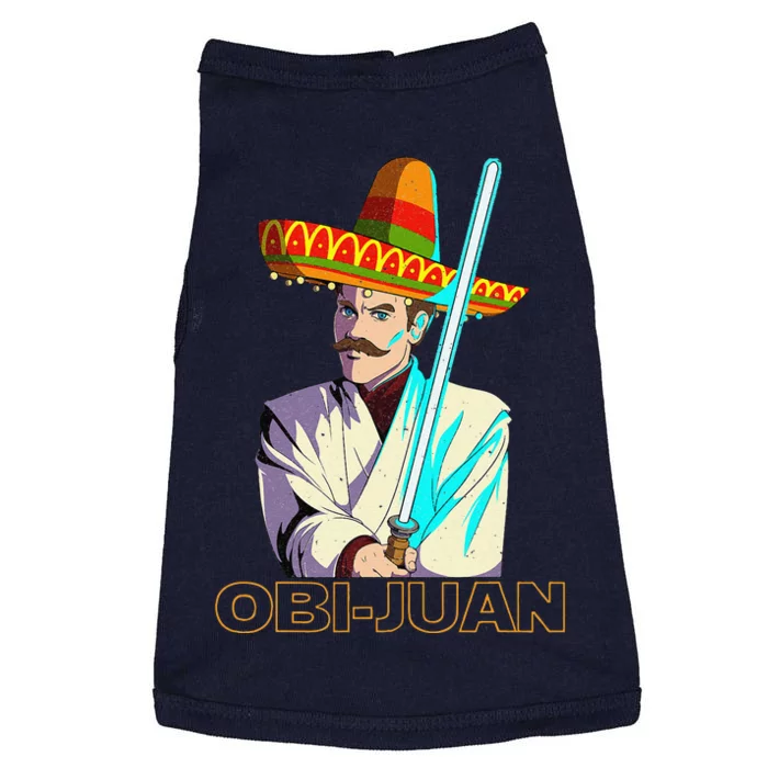 Funny Mexican Obi Juan Movie Parody Nerd Cinco De Mayo Gift Doggie Tank