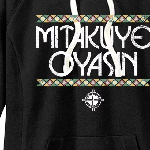 Funny Matikuye Oyasin Native American Indian Saying Funny Native American Shirt Women's Fleece Hoodie