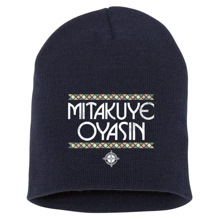 Funny Matikuye Oyasin Native American Indian Saying Funny Native American Shirt Short Acrylic Beanie