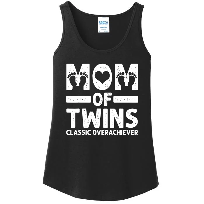 Funny Mom Of Twins Classic Overachiever Cool Twin Mom Gift Ladies Essential Tank