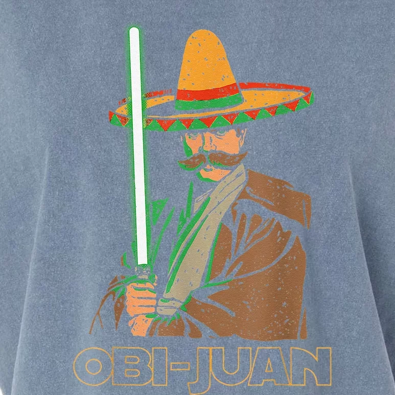 Funny Mexican Obi Juan Movie Parody Nerd Cinco De Mayo Gift Garment-Dyed Women's Muscle Tee