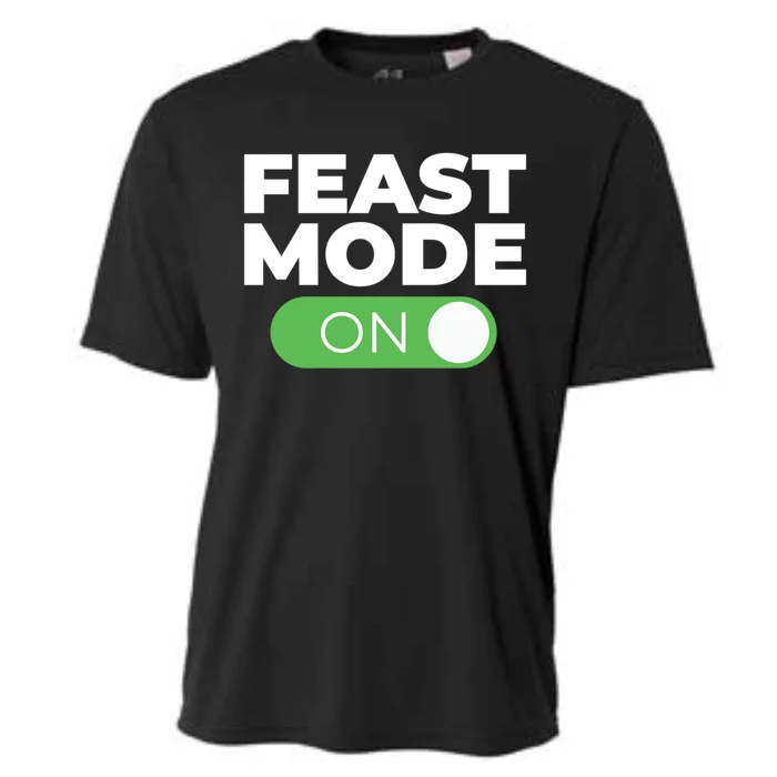 Feast Mode On Switch Thanksgiving Feast Phone Graphic Gift Cooling Performance Crew T-Shirt