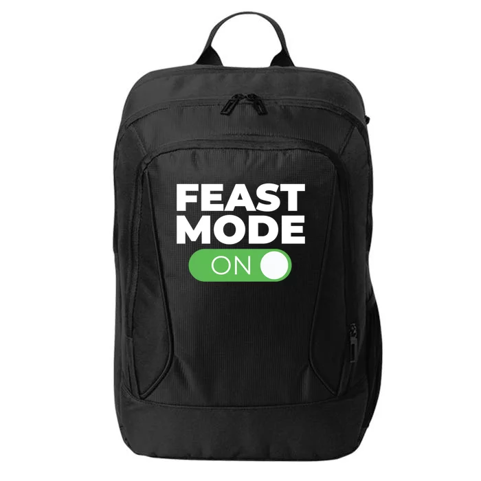 Feast Mode On Switch Thanksgiving Feast Phone Graphic Gift City Backpack