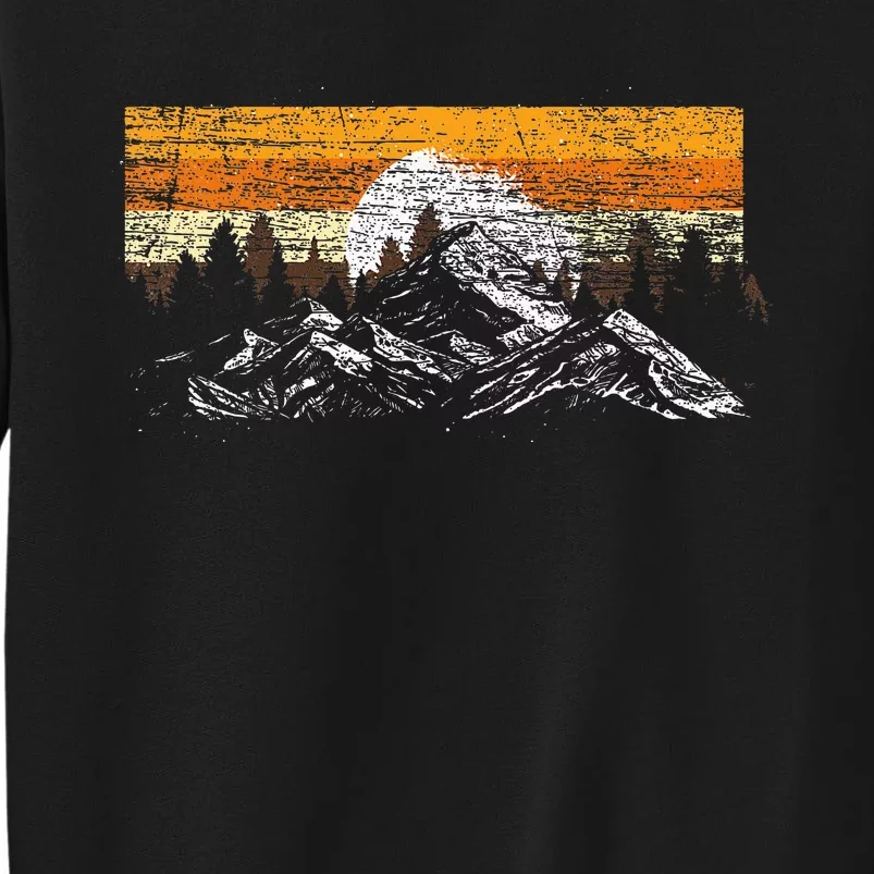 Full Moon Outdoor Nature Wildlife Mountains Sweatshirt