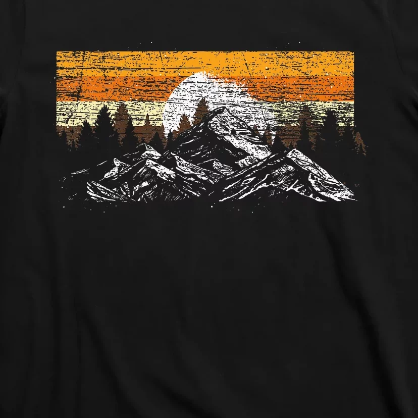 Full Moon Outdoor Nature Wildlife Mountains T-Shirt