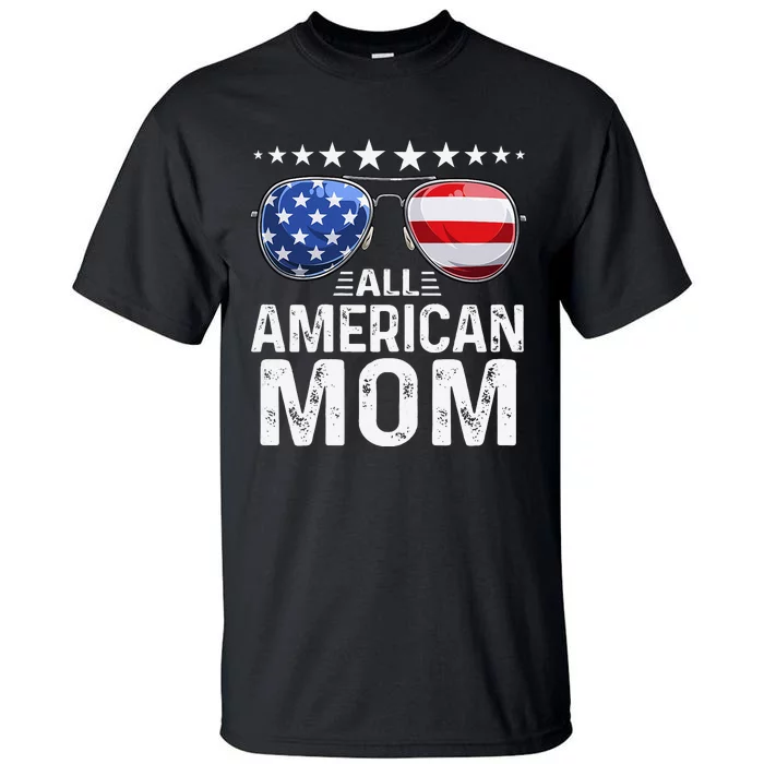 Family Matching Outfit All American Mom 4th of July USA Tall T-Shirt