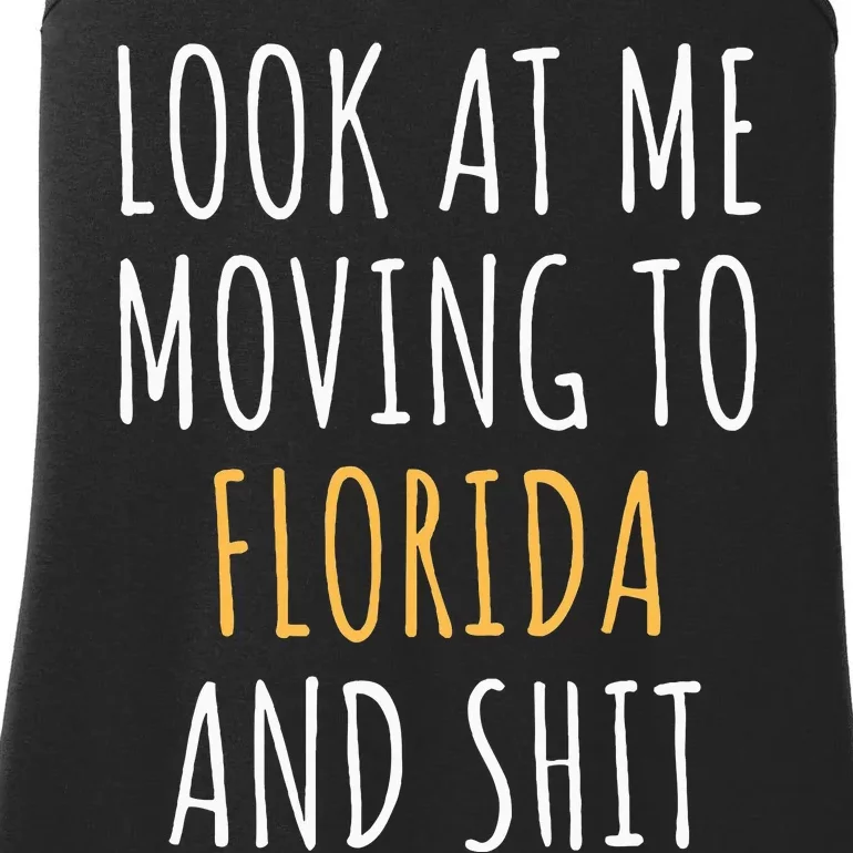 Funny Moving Out Of State Moving Away To Florida Fl Ladies Essential Tank