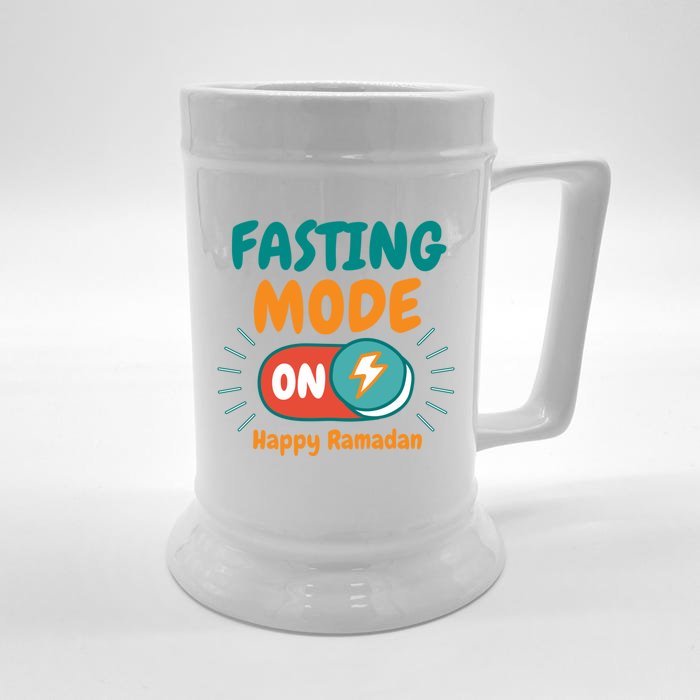 Fasting Mode On Happy Ramadan Fasting Ramadan Gift Front & Back Beer Stein