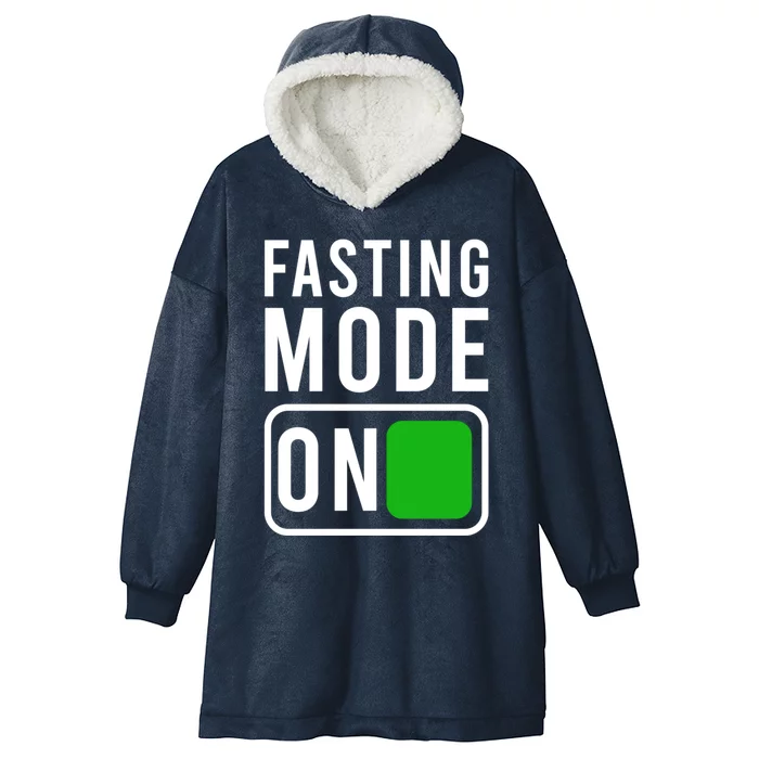 Fasting Mode On Ramadan Gift Hooded Wearable Blanket