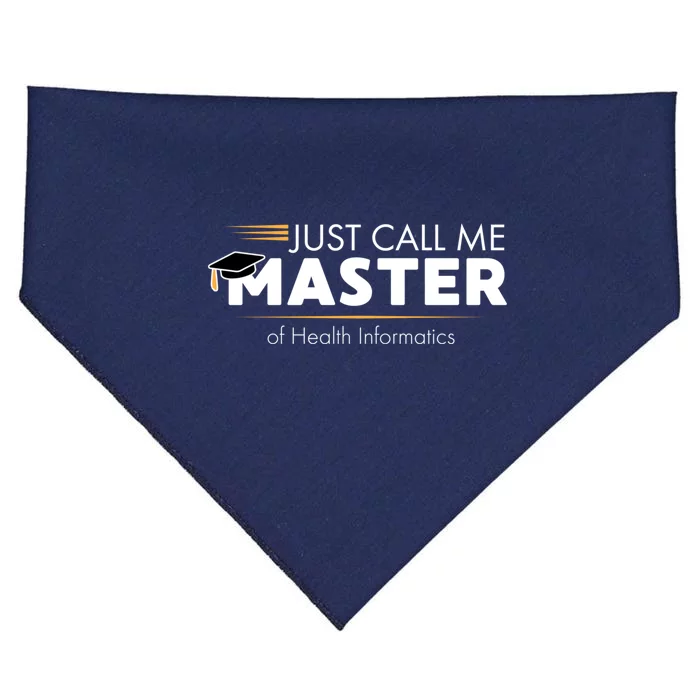 Funny Master of Health Informatics Gift Sweatshirt USA-Made Doggie Bandana