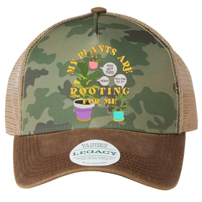 Funny My Plants Are Rooting For Me Legacy Tie Dye Trucker Hat