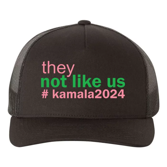 Femininomenon Madam Pres Kamala They Not Like Us Brat Yupoong Adult 5-Panel Trucker Hat