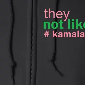 Femininomenon Madam Pres Kamala They Not Like Us Brat Full Zip Hoodie