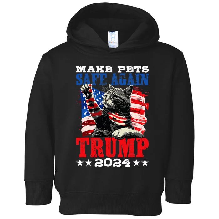 Funny Make Pets Safe Again Usa President Election Trump 2024 Toddler Hoodie