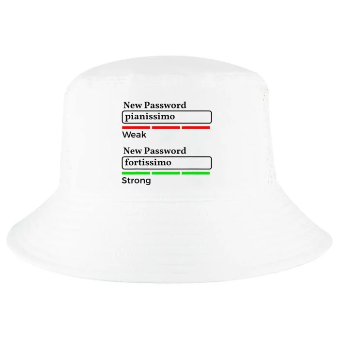 Funny Musician Password Classical Music Theory Class Jokes Cool Comfort Performance Bucket Hat