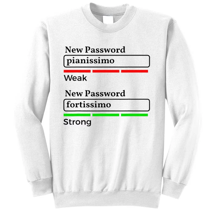 Funny Musician Password Classical Music Theory Class Jokes Sweatshirt