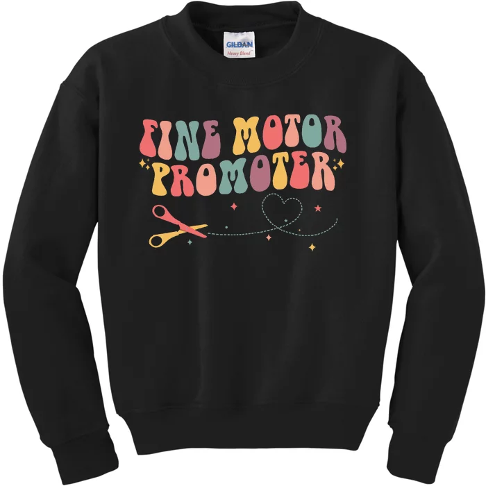 Fine Motor Promoter Occupational Therapy OT Therapist Groovy Kids Sweatshirt