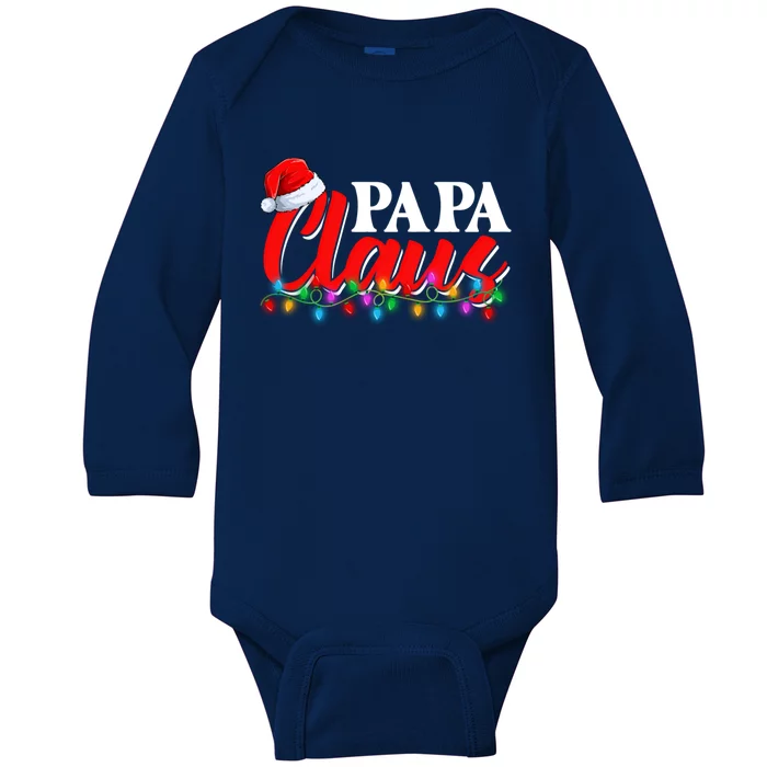 Family Matching Papa Claus Lighting Santa Merry Christmas Cute Gift Baby Long Sleeve Bodysuit