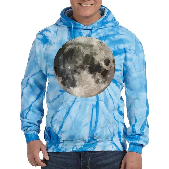 Full Moon Phase Space Love Photography Astronomy Tie Dye Hoodie