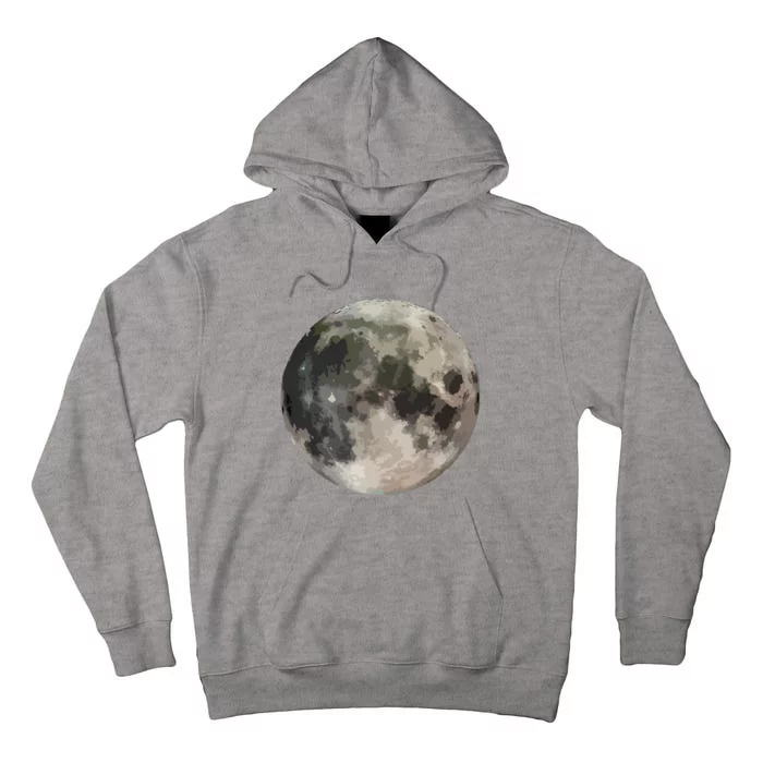 Full Moon Phase Space Love Photography Astronomy Tall Hoodie