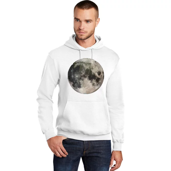 Full Moon Phase Space Love Photography Astronomy Hoodie